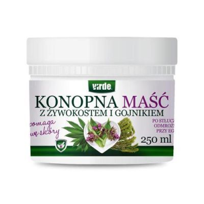 VIRDE Maść konopna z żywokostem i gojnikiem, 250ml