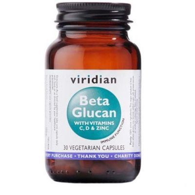 VIRIDIAN Beta Glukan z witaminami C,D oraz Cynkiem 30 kapsułek