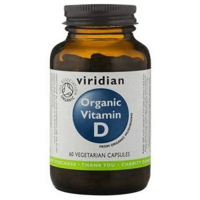 VIRIDIAN Organic Vitamin D ekologiczna witamina D 60 kapsułek