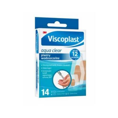 VISCOPLAST Aqua Clear Zestaw plastrów wodoszczelnych, 14 sztuk