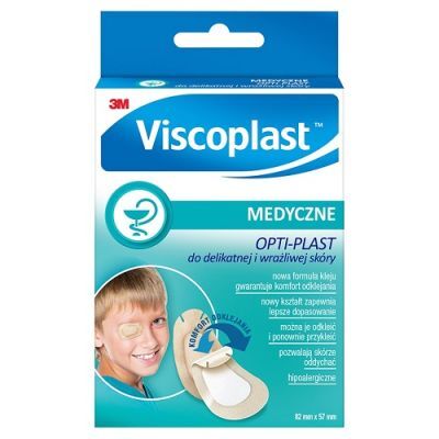VISCOPLAST OPTI-PLAST plastry okulistyczne do delikatnej i wrażliwej skóry 5 sztuk