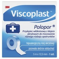 VISCOPLAST POLOPOR Plaster hipoalergiczny 5m x 1,25 cm