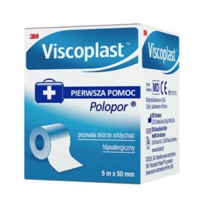 VISCOPLAST POLOPOR Plaster hipoalergiczny 5m x 5 cm