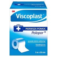 VISCOPLAST POLOPOR Plaster hipoalergiczny 5m x 5 cm