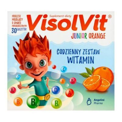 VISOLVIT JUNIOR ORANGE o smaku pomarańczowym 30 saszetek