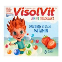 VISOLVIT JUNIOR TRUSKAWKA o smaku truskawkowym 30 saszetek