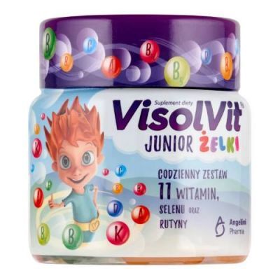 VISOLVIT JUNIOR żelki o smaku owocowym 50 sztuk