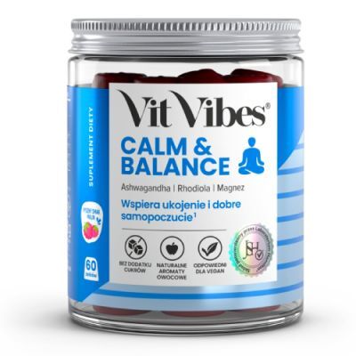 Vit Vibes Calm & Balance żelki smak malinowy, 60 szt.
