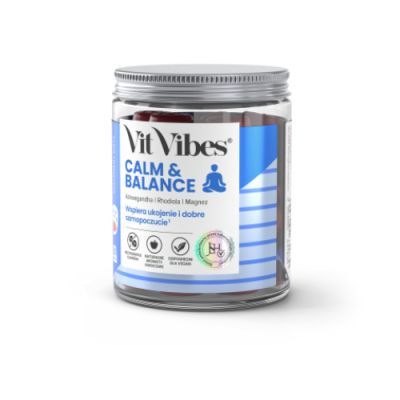 Vit Vibes Calm & Balance żelki smak malinowy, 60 szt.