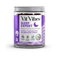 Vit Vibes Sleep Expert żelki o smaku jagodowym z nutą lawendy, 60 szt.
