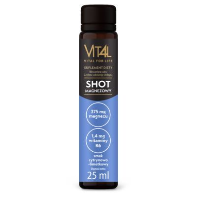VIT4L Vital for life Shot magnezowy płyn, 25 ml