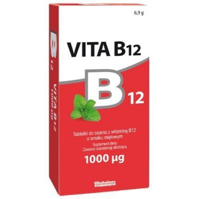 VITA B12 1000 mcg 100 tabletek do ssania