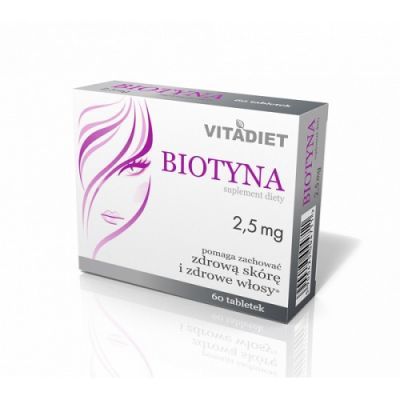 VITADIET Biotyna 2,5 mg 60 tabletek