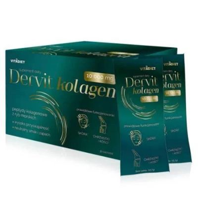VITADIET Dervit Kolagen 10 000mg, 30 saszetek KRÓTKA DATA 30.11.2026