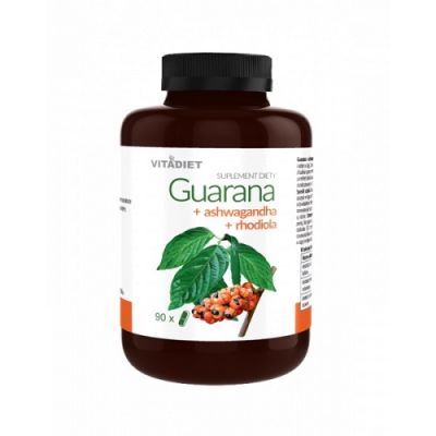 VITADIET Guarana + Ashwagandha + Rhodiola 90 kapsułek