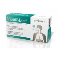VITADIET PneumoDiet 28 kapsułek ssuplement diety łagodzący kaszel i ból gardła