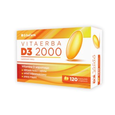 VitaErba D3 2000, 120 kaps. miękkich