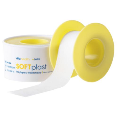 Vitahealth Softplast Przylepiec włókninowy 2,5cm x 5m, 1 szt.