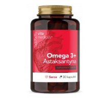 VITAMEDCUS Omega 3 + Astaksantyna Serce 30 kapsułek