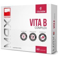 MAX VITA B Complex 60 tabletek COLFARM,niedobór witamin