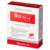 VITAMINUM B12 100 mcg Strong, 30 tabletek