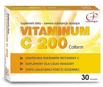 VITAMINUM C200 30 tabletek COLFARM