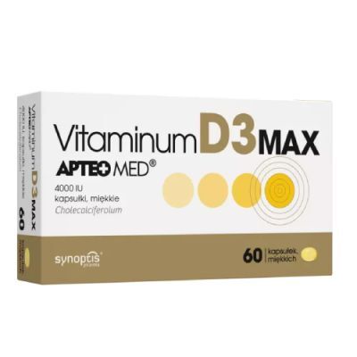 Vitaminum D3 MAX Apteo Med 4000 IU, 60 kapsułek miękkich