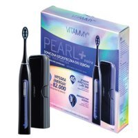 VITAMMY PEARL+ NOIRE Soniczna szczoteczka do zębów z funkcją wybielania kolor czarny + etui podróżne