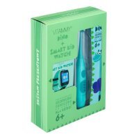VITAMMY Zestaw Szczoteczka soniczna 6+ DINO zielony + Zegarek SMART KID WATCH