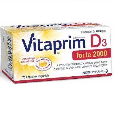 VITAPRIM D3 Forte 2000 70 kapsułek