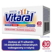 VITARAL 30 tabletek  DATA WAŻNOŚCI 30.06.2022