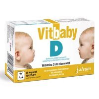 VITBABY D Witamina D 400 j.m. dla niemowląt 30 kapsułek twist-off