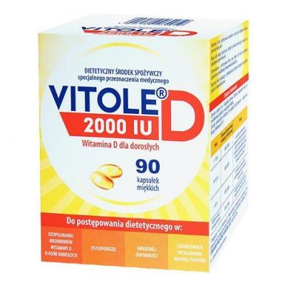 Vitole D 2000 Iu Witamina D Dla Dorosłych 90 Kapsułek