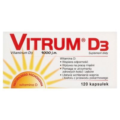 VITRUM D3 1000 j.m. 120 kapsułek