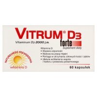 VITRUM D3 FORTE Witamina D 2000 j.m. 60 kapsułek