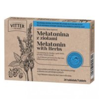 VITTER HERBS Melatonina z ziołami, 20tabl.