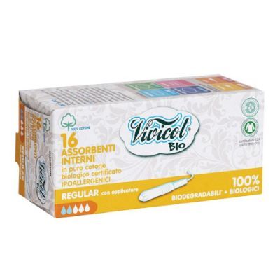 VIVICOT Bio Tampony z aplikatorem Regular, 16 szt.