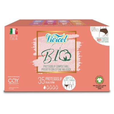 VIVICOT BIO Wkładki higieniczne DUALform z organicznej bawełny, 35 szt.