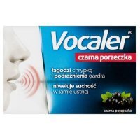VOCALER czarna porzeczka - 12 pastylek do ssania KRÓTKA DATA 31.10.2026
