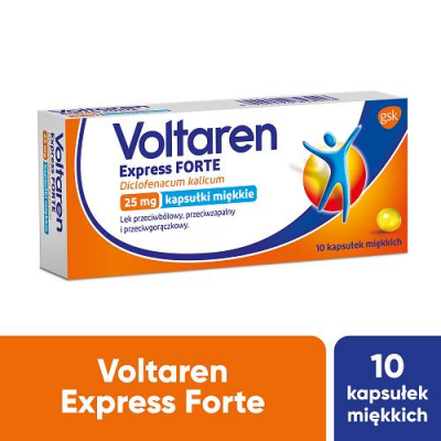 VOLTAREN EXPRESS FORTE 25 mg 10 kapsułek