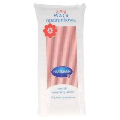 WATA OPATRUNKOWA bawełniano-wiskozowa 200 g  HARTMANN