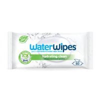 WaterWipes Hydrating Clean Chusteczki nawilżane dla dzieci z ekstraktem z aloesu, 60 szt.
