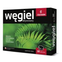 WĘGIEL AKTYWOWANY 30 tabletek COLFARM