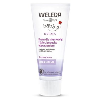 WELEDA Baby Krem dla niemowląt i dzieci przeciw odparzeniom z białą malwą, 50ml