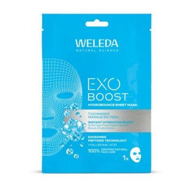Weleda Exo Boost Nawilżająca maseczka w płachcie z kwasem hialuronowym, 1 szt.