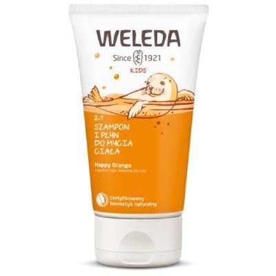 WELEDA Kids Szampon i płyn do mycia ciała 2w1 Happy Orange, 150ml