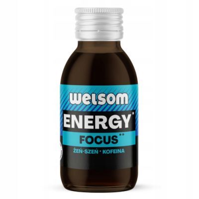 WELSOM ENERGY FOCUS SHOT żeń-szeń + kofeina, 100 ml