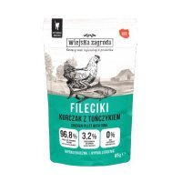Wiejska Zagroda Karma mokra dla kota Fileciki Kurczak z tuńczykiem (dorosły), 85 g