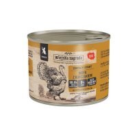 Wiejska Zagroda Karma mokra dla kota Indyk z kurczakiem (kociak), 200 g