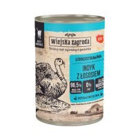 Wiejska Zagroda Karma mokra dla kota Indyk z łososiem (dorosły), 400 g
